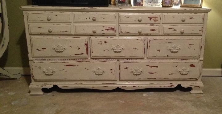 distressed furniture, chalk paint, painted furniture, I love the way it turned out