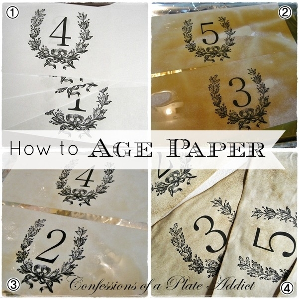 frenchy aged paper candle wraps, crafts, home decor, A quick and easy way to age paper See my blog for the details and the free graphics