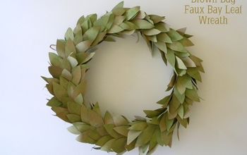 Brown Bag Faux Bay Leaf Wreath