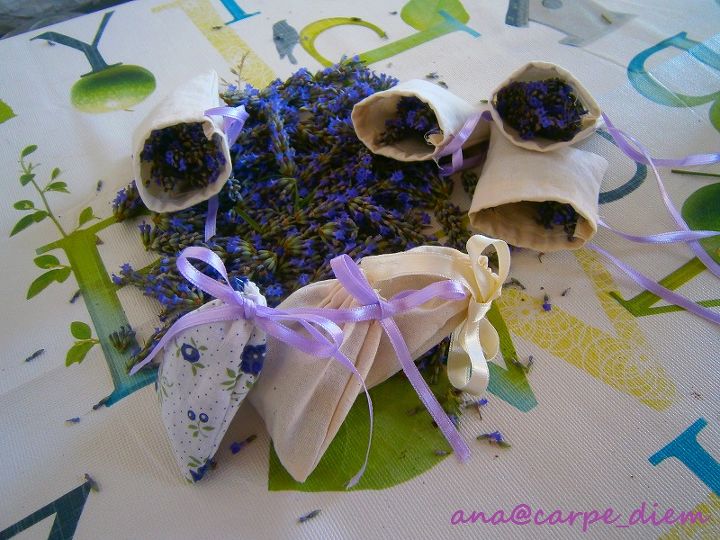 simple lavender bags, gardening, simple lavender bags