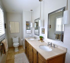 stunning master bathroom before amp after, bathroom ideas, home decor