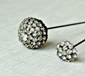 vintage items for home decor, home decor, repurposing upcycling, Victorian rhinestone hat pins