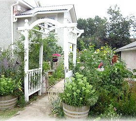 arbor from junk parts, outdoor living, repurposing upcycling