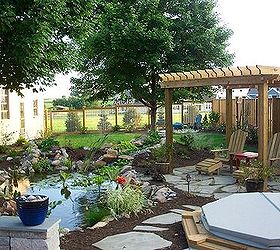 before amp after photos, landscape, outdoor living