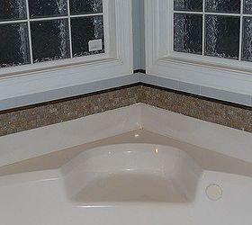 bathroom tub backsplash update, bathroom ideas, diy, kitchen backsplashes, tiling