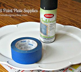 tutorial de plato pintado con pizarra, Me encanta que s lo se necesiten unos pocos materiales Simple
