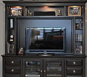 teen boy s room makeover, bedroom ideas, home decor, Entertainment unit for television and game system