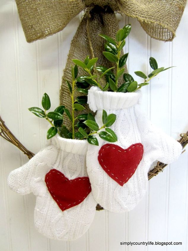 how i made a valentines wreath from an old sweater, crafts, repurposing upcycling, seasonal holiday decor, valentines day ideas, wreaths