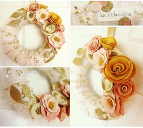 paper flower frames ornaments diy wednesday, crafts, Paper and fabric can go together perfectly making a brilliant combination of homey beauty Learn more on how to create such flowers here