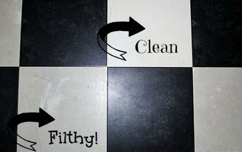How to Easily Clean grimy Vinyl Floors!