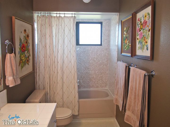 our kind of quickie a weekend bathroom makeover, bathroom ideas, home decor, painting, This project cost us little in money time or energy We re saving those for some other spaces that can t be so quickly fixed