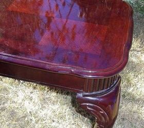 a curvy old coffee table gets a new look, painted furniture, before