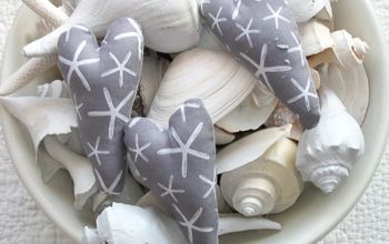 Mini Heart Pillows and other Decorative Valentine's Craft Ideas with a Coastal Theme