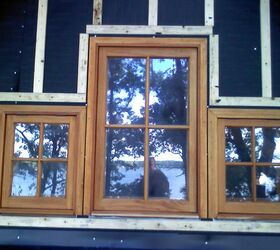 windows, doors, windows, woodworking projects, This is one installed before the siding