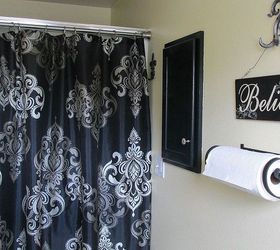 our bathroom remodels 2013, bathroom ideas, home improvement, AFTER Master bath We have shower doors but I love a cute shower curtain