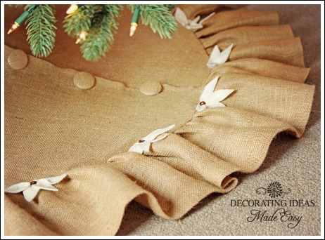 christmas tree skirt pattern crafts flowers the covered buttons really made this tree - Burlap Christmas Tree Skirt christmas tree skirt pattern crafts flowers the covered buttons really made this tree - Burlap Christmas Tree Skirt