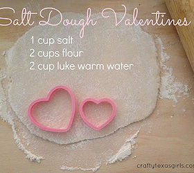 salt dough valentines, crafts, seasonal holiday decor, valentines day ideas