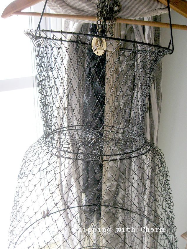 upcycled repurposing a fish basket into a funky mannequin, home decor, repurposing upcycling