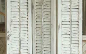 How to Paint Old Shutters and Use for Decor