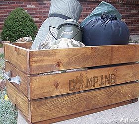 make a useful and cute camping crate, diy, how to, woodworking projects