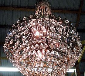 i made a visit to a local antique dealer recently check out my blog post about it, home decor, Gorgeous Chandelier