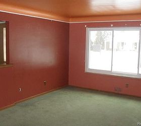 q need help with selecting carpet and curtains, home decor, living room ideas, reupholster, window treatments, windows, Living room BEFORE I don t know what they were thinking