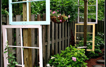 Modified Pergola Built With Recycled Windows