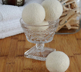 how to make dryer balls, crafts, Occasionally add more essential oil They will continue to shrink as you use them Just make a few more and toss them into the dryer with the others