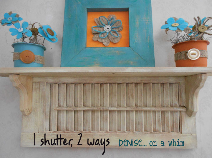 repurposing a shutter in 2 ways, home decor, repurposing upcycling