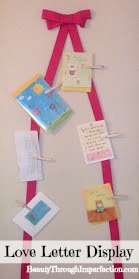 love letters display area, crafts, home decor, Love letter display area Find out how we did it here