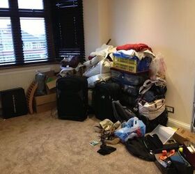 q can anyone convert my house into a home, home decor, My crap in the spare room