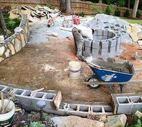 fire pit and landscaping, landscape, lawn care, outdoor living, Fire Pit construction