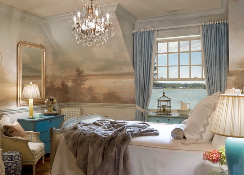 5 grandes tendencias de decoracin del hogar para 2014, Murales Dormitorio tradicional de los dise adores de interiores y decoradores de Nueva York Anne Harris Studio