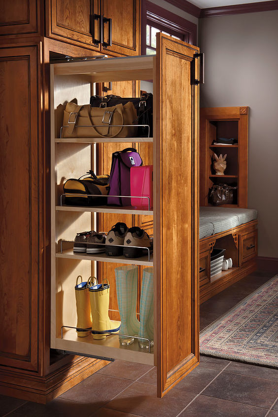 creative uses for a tall cabinet pantry not for just food anymore all cabinetry, home decor, kitchen cabinets