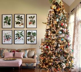 family christmas tree with designer details, christmas decorations, seasonal holiday decor, ChristmasTree