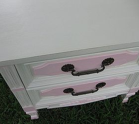 pretty in pink nightstand makeover with annie sloan chalk paint, chalk paint, painted furniture, Sealed the paint with Minwax Wipe On Poly Clear Satin
