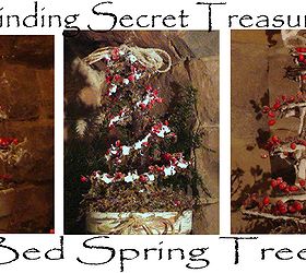 how to make a bed spring christmas tree, christmas decorations, crafts, seasonal holiday decor