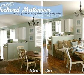 hometour free weekend makeover part 3, home decor, kitchen design, Is that a sofa in the dining room