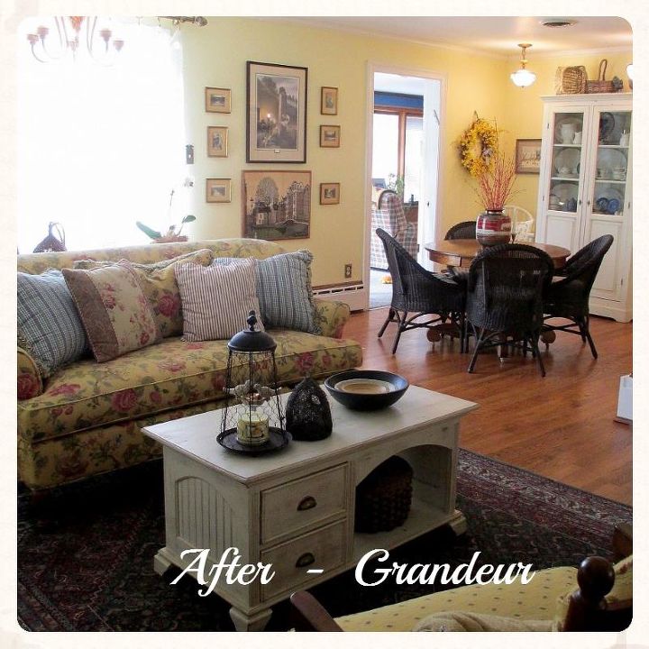 living room makeover grandma to grandeur, fireplaces mantels, home decor, living room ideas, After Grandeur current and better flow