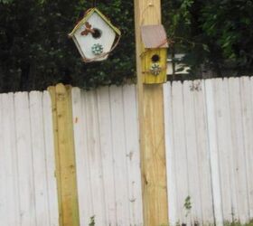 a labor of love, flowers, gardening, hibiscus, Got some bird houses on sale for 2 50