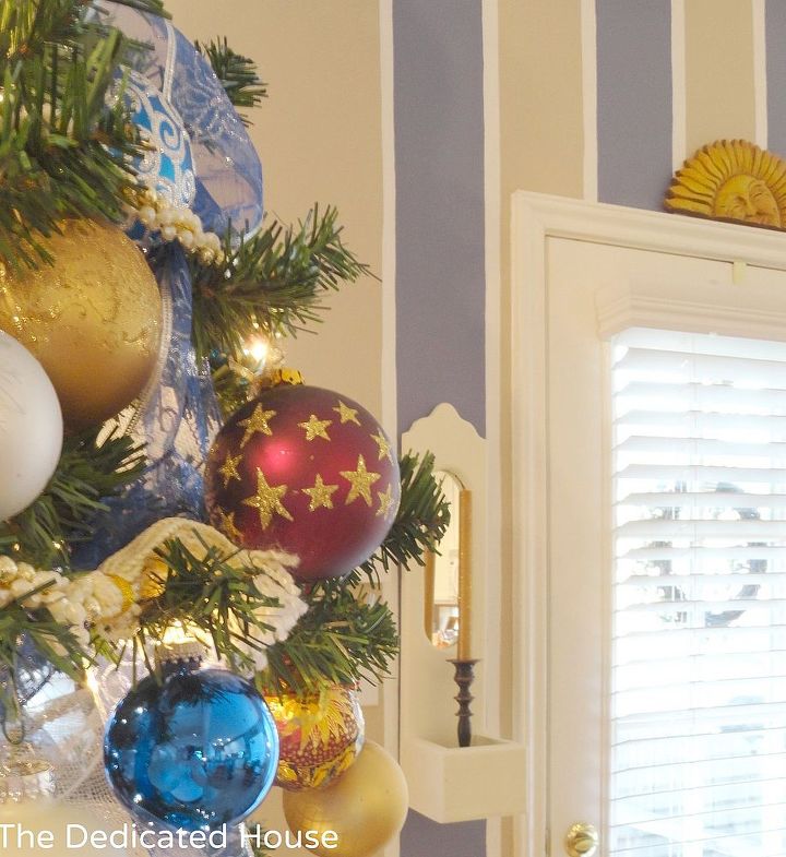 family room christmas tree at the dedicated house and a winner, christmas decorations, seasonal holiday decor