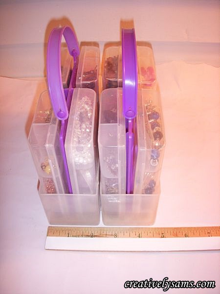 organizing earrings, crafts, organizing, storage ideas, 2 boxes side by side are only 5 wide