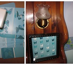 diy butterfly paint chip shadowbox, crafts