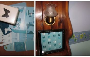 DIY Butterfly Paint Chip Shadowbox