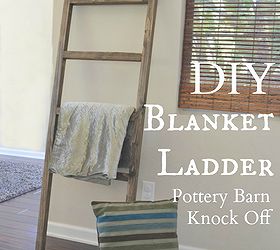 diy blanket ladder pottery barn knock off, diy, home decor, how to, living room ideas, repurposing upcycling, woodworking projects