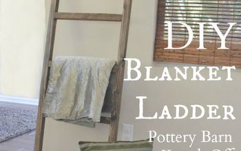 DIY Blanket Ladder {Pottery Barn Knock Off}