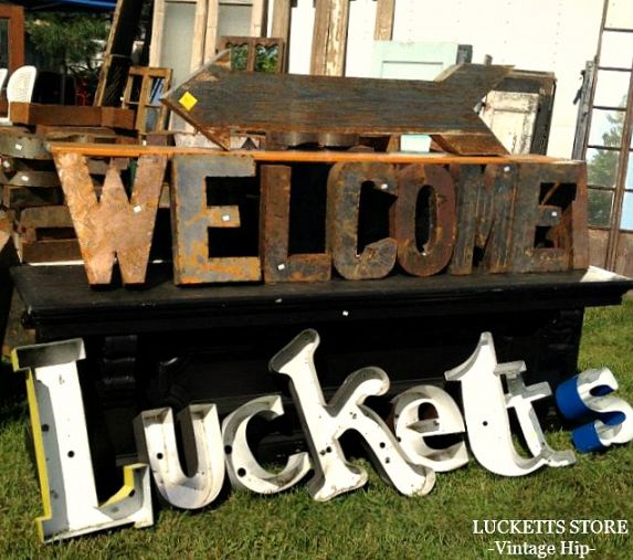 hometalk gets funky junked at lucketts in leesburg virginia, And I could just eat that welcome sign Gorgeous