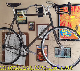 diy creative bicycle hanger simple storage solution, repurposing upcycling, storage ideas