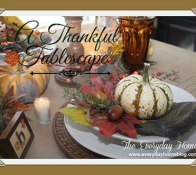 a thankful tablescape, christmas decorations, seasonal holiday d cor, thanksgiving decorations, Brown paper is used as the base for creating this Thanksgiving Tablescape