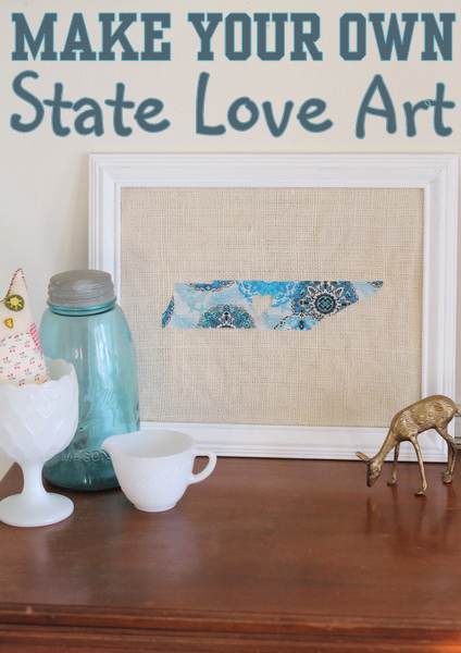 diy state love art, crafts, decoupage, seasonal holiday decor, valentines day ideas, Love your state Show it with this piece in your home